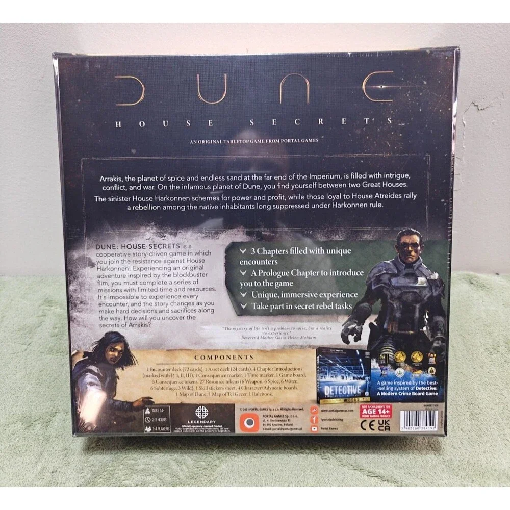 Dune House Secrets Board Game Portal Games Sealed New Legendary Tabletop Co-Op
